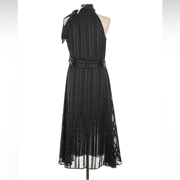 NWT Anthropologie Sachin + Babi Black Polka Dot Halter Midi lace detail Dress 12 - Picture 5 of 15